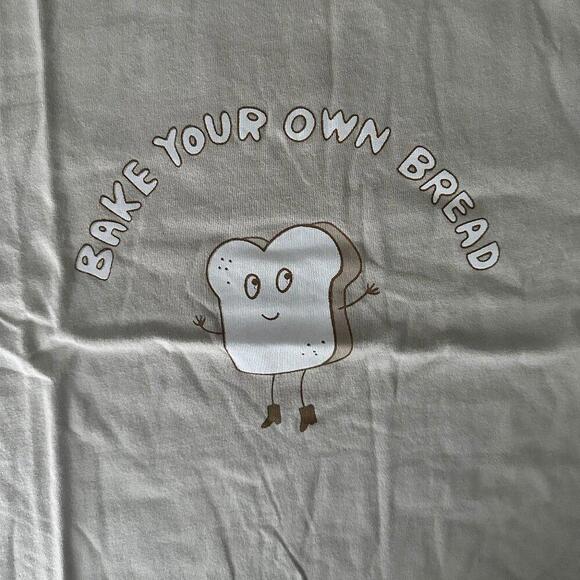 FRENCH CONNECTION Bake Your Own Bread Organic Boyfit T-Shirt - Picture 3 of 3